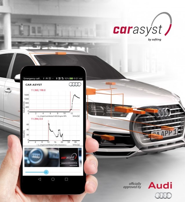 CAR ASYST APP 2.5: with vehicle data of the new high-tech flagship Audi A8 available for service and repair shop